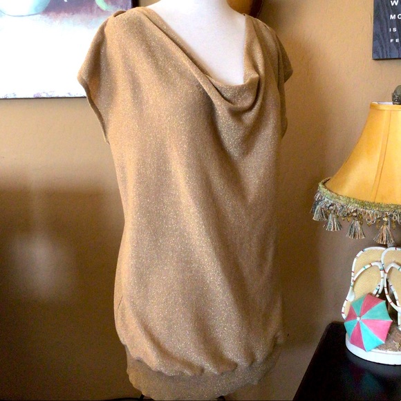 Michael Kors Tops - MICHEAL KORS SPARKLING GOLD TUNIC TOPS🎀